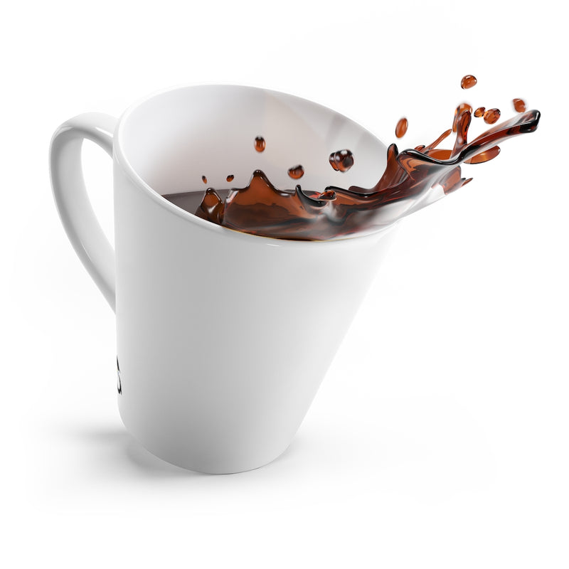 White Mug - Angled View with Coffee Splashing Out