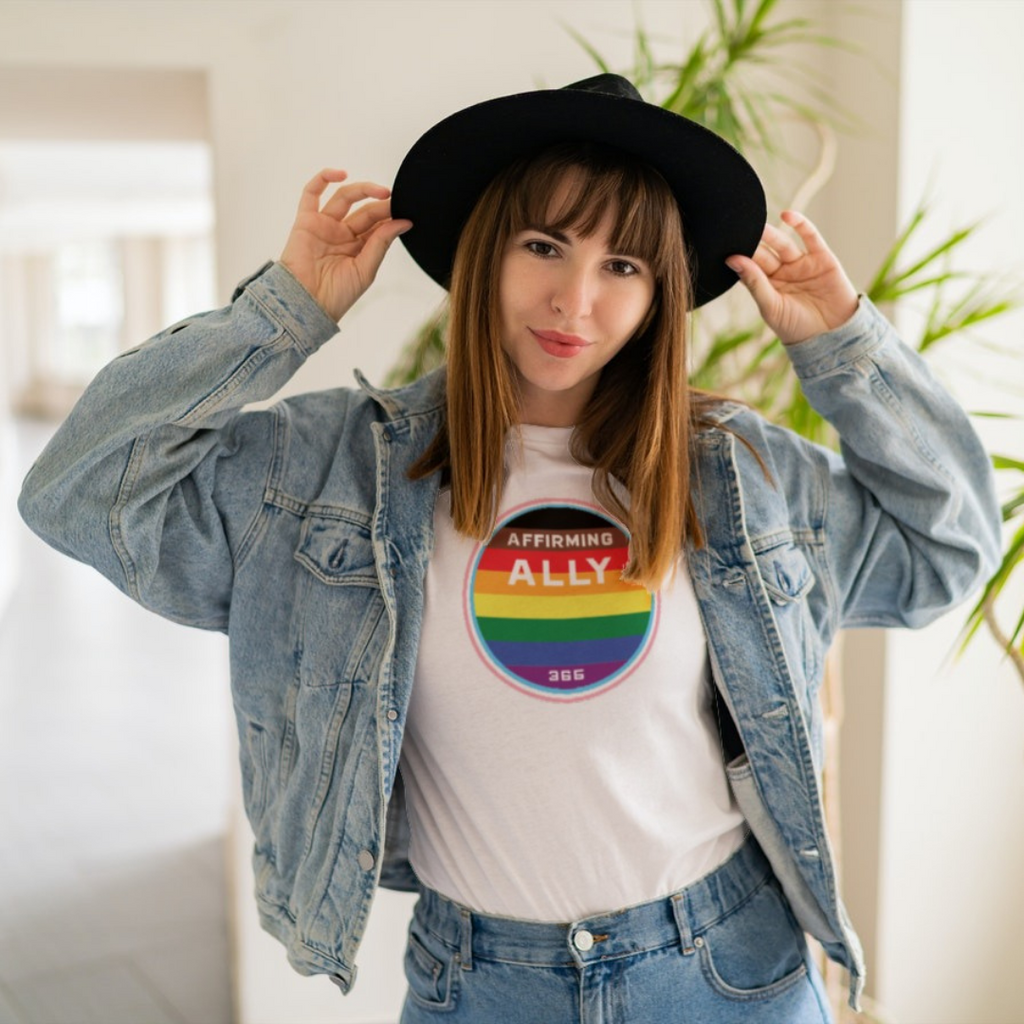 Affirming Ally LGBTQ+ Pride Tee - Person