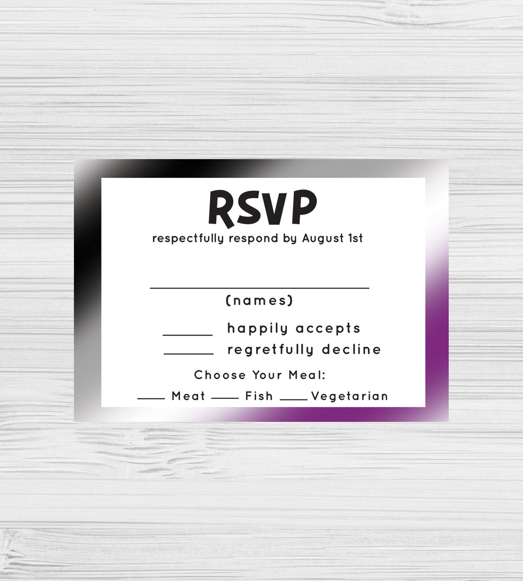 NEW -  Asexual RSVP