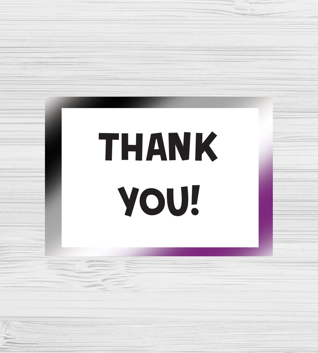 NEW -  Asexual Pride Thank You Cards