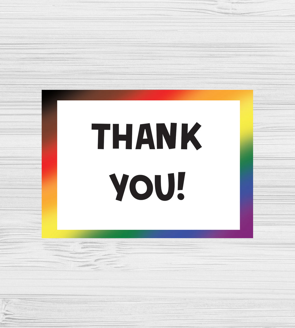 NEW -  Rainbow Pride Thank You Cards