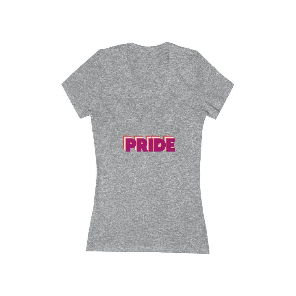 Lesbian Pride Deep V-Neck T-shirt