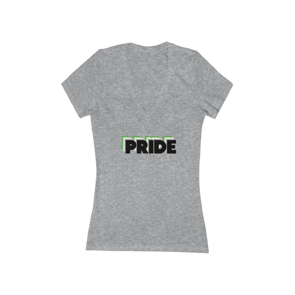 Aromantic Pride Deep V-Neck T-shirt
