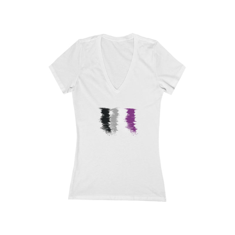 Asexual Scribble Pride Deep V-Neck T-shirt