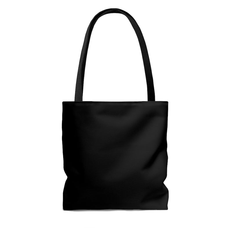 Black Tote Bag with Dash of Pride Penguin Logo - Back Side No Design