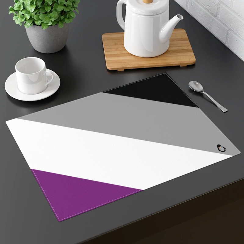 LGBTQ+ Asexual Pride Flag Placemat
