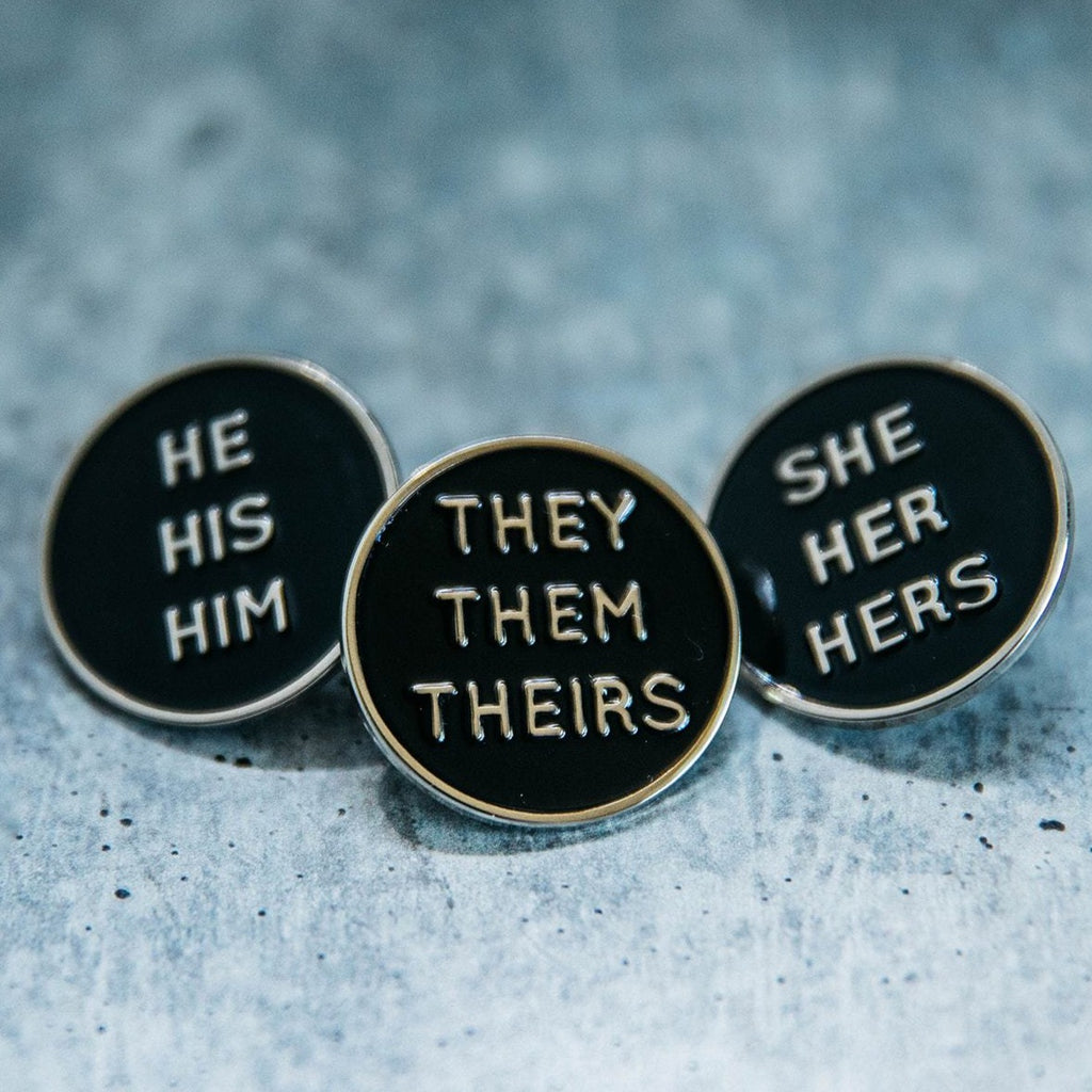 LGBTQ Pronoun Pins Together
