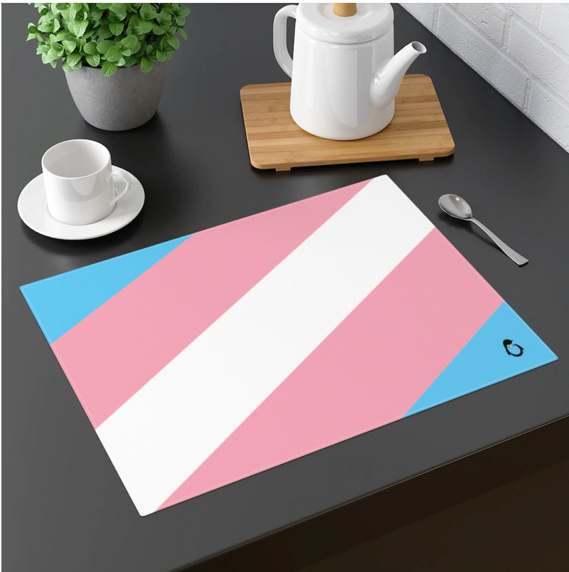 LGBTQ+ Transgender Pride Flag Placemat