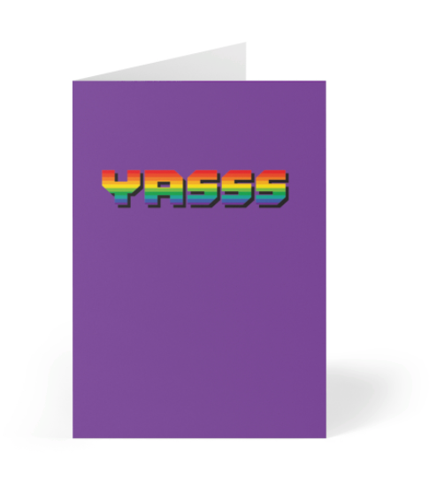 YASSS Rainbow LGBTQ+ Greeting Card