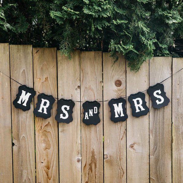 Mrs and Mrs Craft Wedding Banner – Dash of Pride, LLC